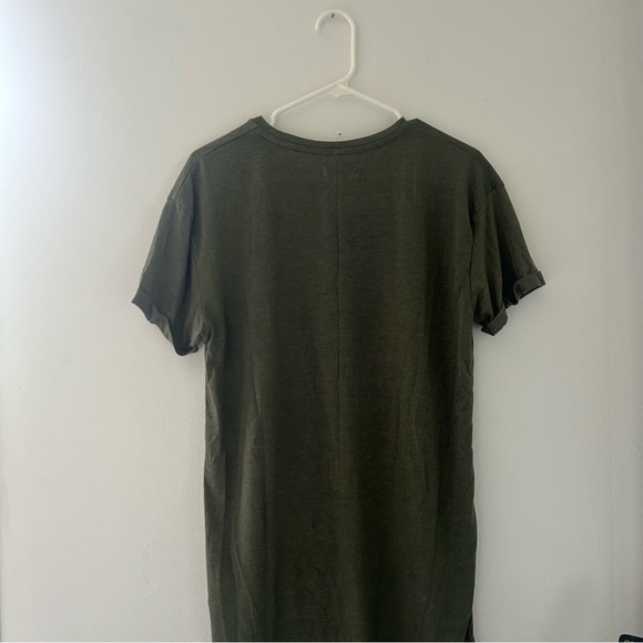 Topman Women’s Olive Green T-Shirt Dress - Picture 3 of 3